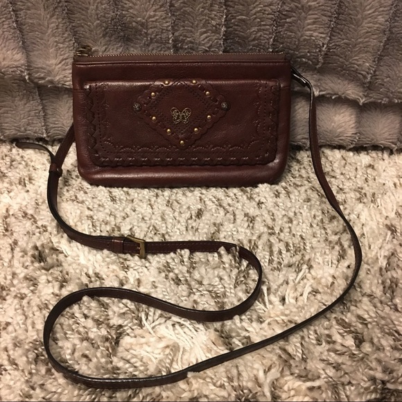 Anna Sui Handbags - Anna Sui Tooled Leather Crossbody Bag